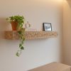 Hand Carved Wooden Wall Shelf